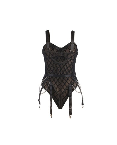 SUBBLIME 954260 BODY CON CADENAS LIGUEROS NEGRO S M