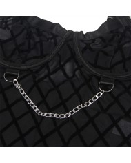 SUBBLIME 954277 BODY CON CADENAS LIGUEROS NEGRO L XL