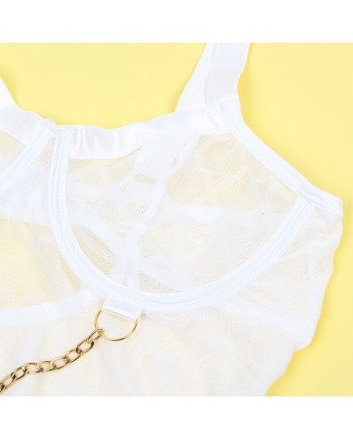 SUBBLIME 954284 BODY CON CADENAS LIGUEROS BLANCO S M