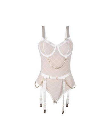 SUBBLIME 954291 BODY CON CADENAS LIGUEROS BLANCO L XL