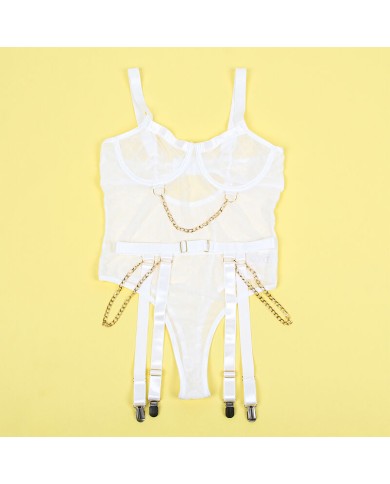 SUBBLIME 954291 BODY CON CADENAS LIGUEROS BLANCO L XL