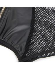 SUBBLIME 954451 VESTIDO SEXY DE REJILLA CUERO NEGRO L XL
