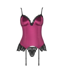 LIVCO CORSETTI FASHION AGRAFENA CF 90436 CORSET TANGA BURDEOS S M
