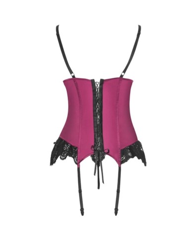 LIVCO CORSETTI FASHION AGRAFENA CF 90436 CORSET TANGA BURDEOS S M