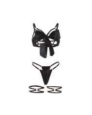 SUBBLIME 955199 SET SUJETADOR CON LAZO NEGRO AJUSTABLE S M