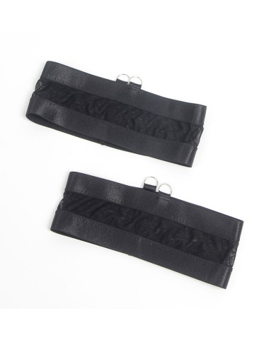 SUBBLIME 955243 SET SUJETADOR CON LIGUERO BONDAGE NEGRO L XL