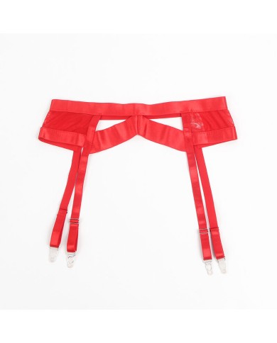 SUBBLIME 955250 SET SUJETADOR CON LIGUERO BONDAGE ROJO S M