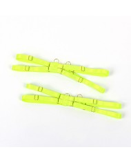 SUBBLIME 955274 SET SUJETADOR CON COLLAR Y DETALLES PARA PIERNAS VERDE FLUORESCENTE S M