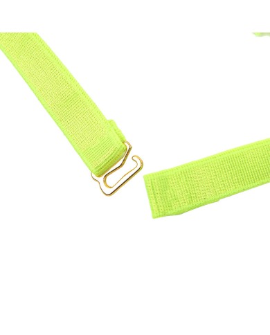 SUBBLIME 955281 SET SUJETADOR CON COLLAR Y DETALLES PARA PIERNAS VERDE FLUORESCENTE L XL