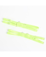 SUBBLIME 955311 SET SUJETADOR CON ENCAJE Y LIGUEROS VERDE Y AZUL S M