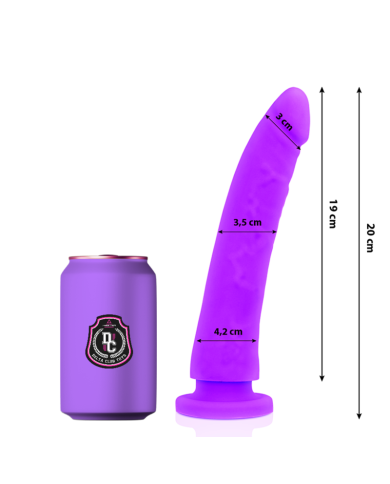 DELTA CLUB DILDO REALISTA LILA SILICONA MEDICA 20 CM O 4 CM DELTA CLUB DILDO REALISTA LILA SILICONA MEDICA 20 CM O 4 CM