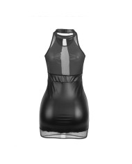 SUBBLIME 955489 VESTIDO CUELLO HALTER CON TRANSPARENCIAS NEGRO L XL