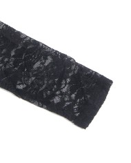 SUBBLIME 955601 VESTIDO DE MANGA LARGA CON ENCAJE NEGRO L XL
