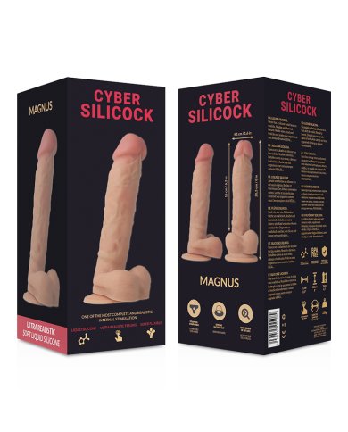 CYBER SILICOCK MAGNUS REALISTICO SILICONA LIQUIDA 205 CM O 41 CM CYBER SILICOCK MAGNUS REALISTICO SILICONA LIQUIDA 205 CM O 41 CM
