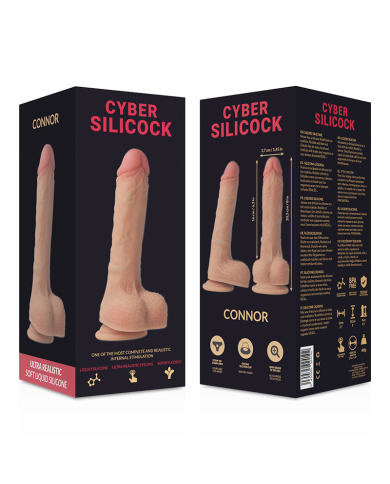 CYBER SILICOCK CONNOR REALISTICO SILICONA LIQUIDA 205 CM O 37 CM CYBER SILICOCK CONNOR REALISTICO SILICONA LIQUIDA 205 CM O 37 CM