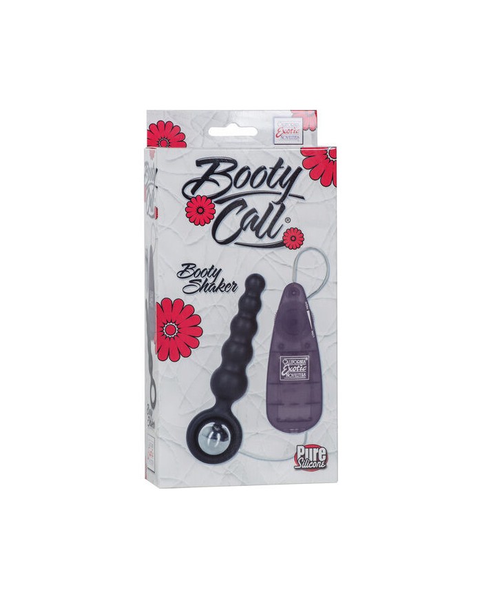 CALIFORNIA EXOTICS BOOTY CALL BOOTY SHAKER VIBRADOR ANAL NEGRO