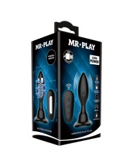 MR PLAY PLUG ANAL CON VIBRACION NEGRO CONTROL REMOTO