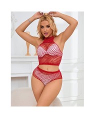 SUBBLIME 952402 SET DE REJILLA CON BRILLANTES ROJO TALLA UNICA