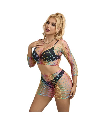 SUBBLIME 952440 SET DE REJILLA 2 PIEZAS MANGA LARGA ARCOIRIS TALLA UNICA