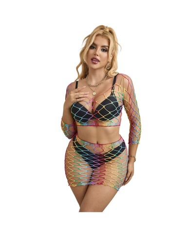 SUBBLIME 952440 SET DE REJILLA 2 PIEZAS MANGA LARGA ARCOIRIS TALLA UNICA