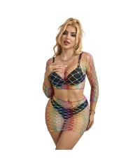 SUBBLIME 952440 SET DE REJILLA 2 PIEZAS MANGA LARGA ARCOIRIS TALLA UNICA