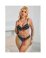 SUBBLIME 952440 SET DE REJILLA 2 PIEZAS MANGA LARGA ARCOIRIS TALLA UNICA