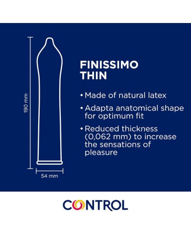CONTROL PRESERVATIVOS FINISSIMO SENSO 144 UNIDADES