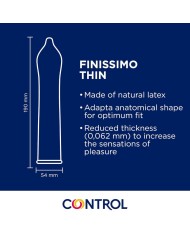 CONTROL PRESERVATIVOS FINISSIMO SENSO 144 UNIDADES