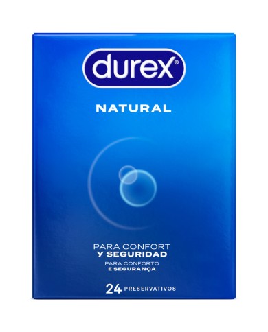 DUREX PRESERVATIVOS NATURAL 24 UNIDADES