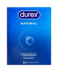 DUREX PRESERVATIVOS NATURAL 24 UNIDADES