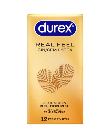 DUREX PRESERVATIVOS REAL FEEL SIN LATEX 12 UNIDADES