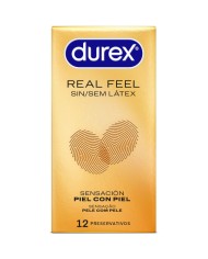 DUREX PRESERVATIVOS REAL FEEL SIN LATEX 12 UNIDADES