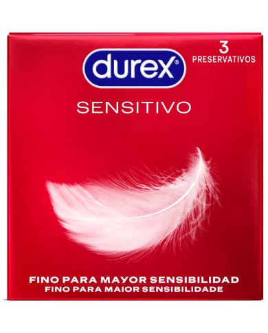 DUREX PRESERVATIVOS SENSITIVO 3 UNIDADES