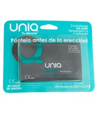 UNIQ SMART PRESERVATIVOS PRE ERECCION SIN LATEX 3 UNIDADES