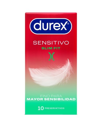 DUREX SENSITIVO SLIM FIT 10 UNIDADES