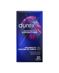 DUREX PERFECT CONNECTION EXTRA LUBRICACION SILICONA 10 UNIDADES