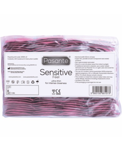 PASANTE PRESERVATIVO SENSITIVE BOLSA 144 UNIDADES