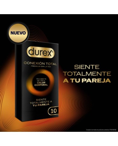 DUREX CONEXION TOTAL ULTRA FINO PLUS SIN LATEX 10 UNIDADES