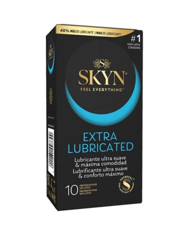 SKYN PRESERVATIVO EXTRA LUBRICADO 10 UNIDADES