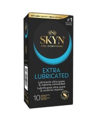 SKYN PRESERVATIVO EXTRA LUBRICADO 10 UNIDADES
