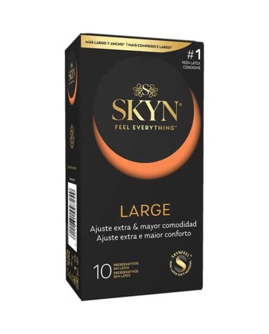 SKYN PRESERVATIVO LARGE AJUSTE EXTRA 10 UNIDADES