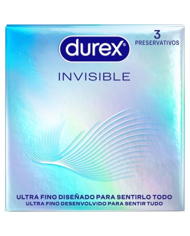 DUREX PRESERVATIVOS INVISIBLE ULTRA FINO 3 UNIDADES