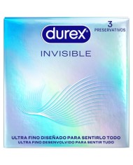 DUREX PRESERVATIVOS INVISIBLE ULTRA FINO 3 UNIDADES