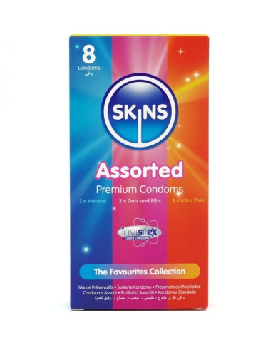 SKINS SURTIDO PRESERVATIVOS PREMIUM PACK 8