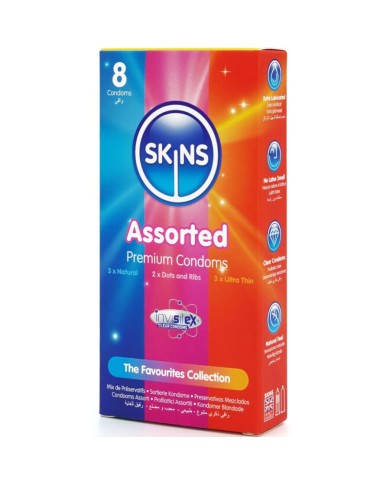 SKINS SURTIDO PRESERVATIVOS PREMIUM PACK 8