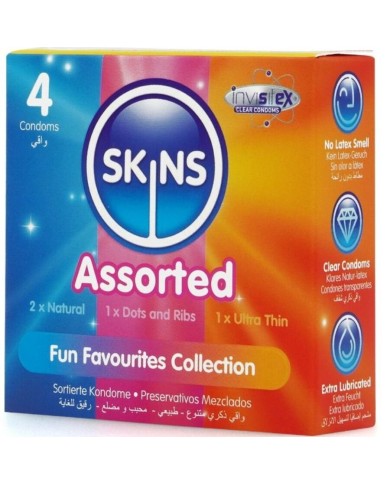 SKINS SURTIDO PRESERVATIVOS PREMIUM PACK 4