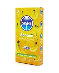 SKINS PRESERVATIVOS PREMIUM SABOR PLATANO PACK 8