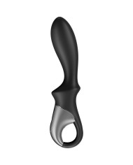 SATISFYER HEAT CLIMAX VIBRADOR ANAL APP NEGRO