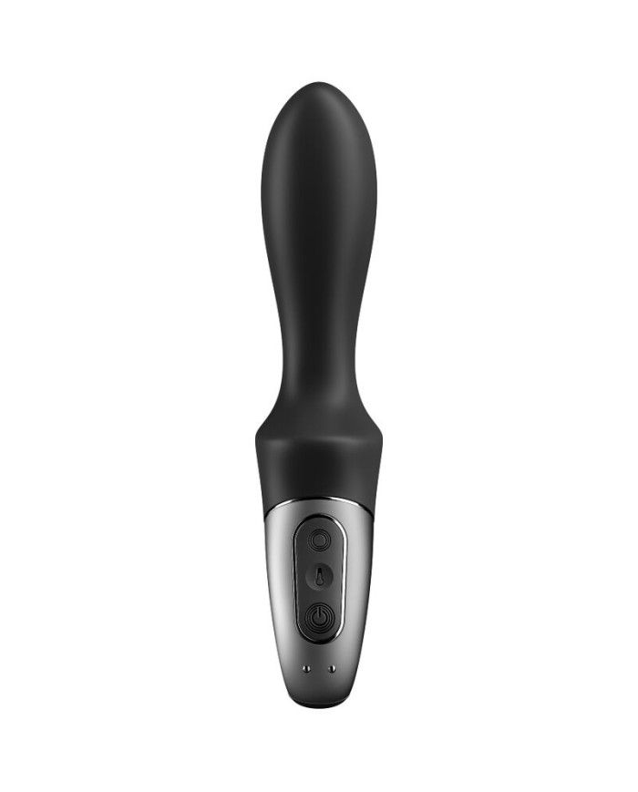 SATISFYER HEAT CLIMAX VIBRADOR ANAL APP NEGRO