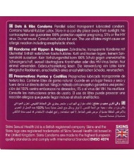 SKINS DOTS RIBS PRESERVATIVOS PREMIUM PACK 4